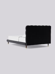 Swoon Easy Velvet Black Burbage Bed - Image 6 of 8