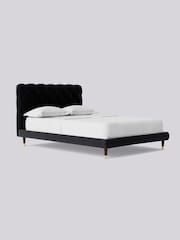 Swoon Easy Velvet Black Burbage Bed - Image 8 of 8