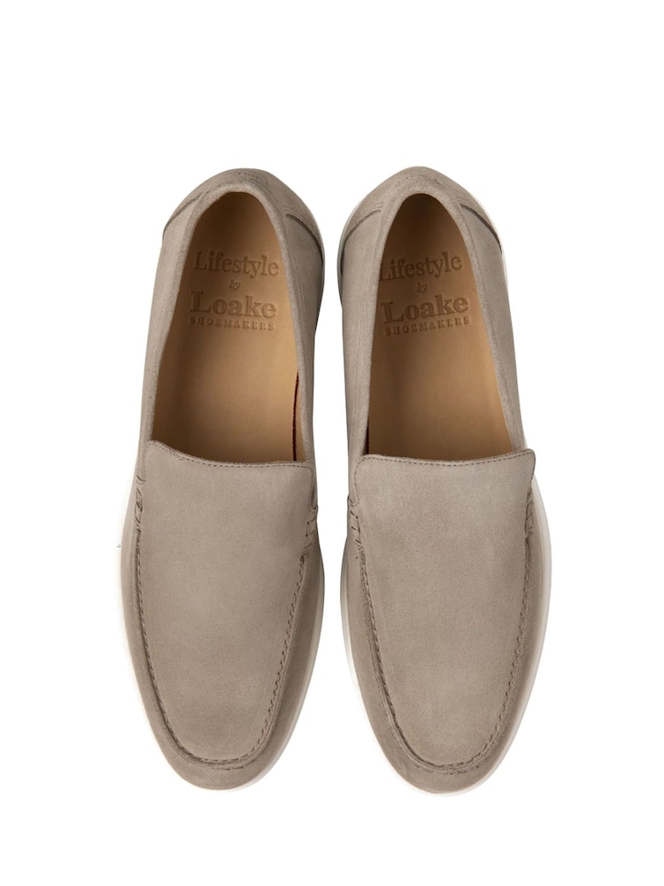 Naravni - Loake mokasini iz semiša naravne barve  Tuscany - Slika 4 iz 4