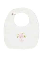 Emile Et Rose Pink Floral Print & Embroidered 100% Cotton Bib Gift Set - Image 1 of 5