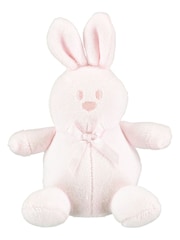 Emile Et Rose Pink Floral Print & Embroidered 100% Cotton Bib Gift Set - Image 3 of 5