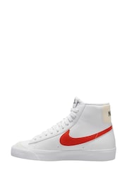 Красный/белый - Детские кроссовки Nike Blazer 77 - Изображение 2 из 4