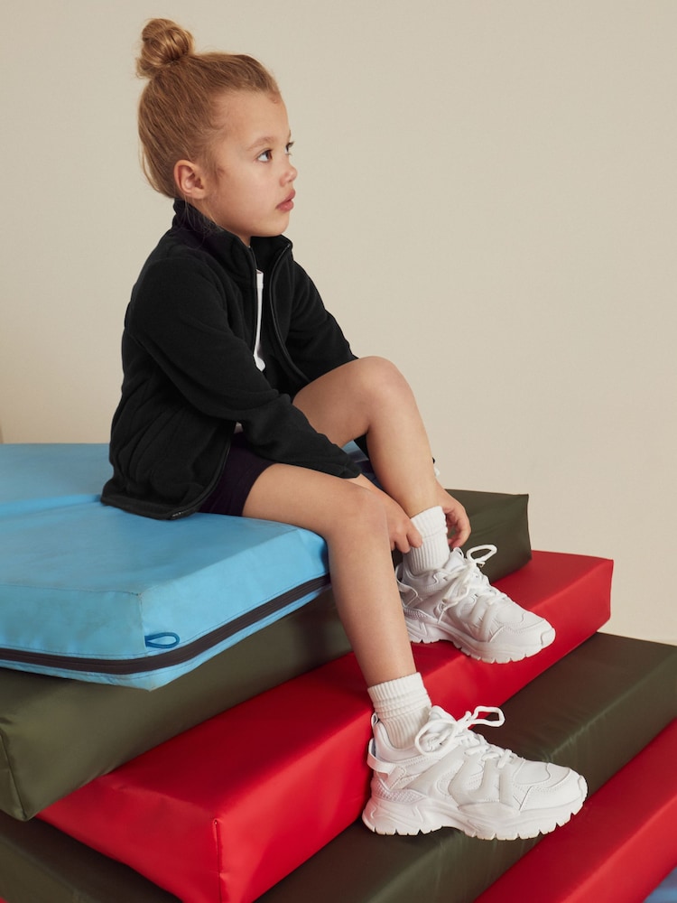 Black Zip-Up Fleece Jacket With Pockets (3-16yrs) - Image 4 of 6
