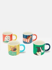 Joules Set of 4 Multi Dog Espresso Cupper Cupper - Image 2 of 4