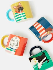 Joules Set of 4 Multi Dog Espresso Cupper Cupper - Image 3 of 4