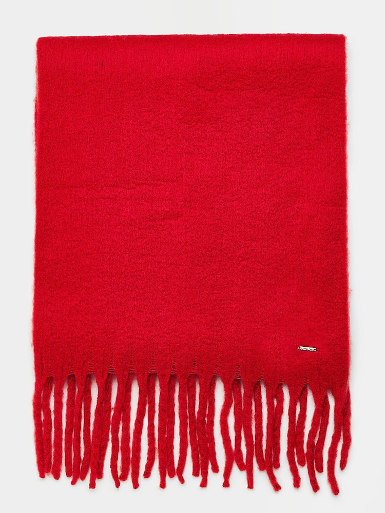 River Island Red Heavyweight Scarf - Image 2 of 4