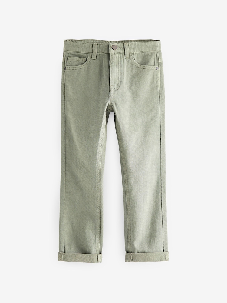 Green Mineral Regular Fit Cotton Rich Stretch Jeans (3-17yrs) - Image 1 of 2