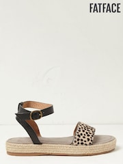 FatFace Black Tilly Animal Espadrilles - Image 1 of 3