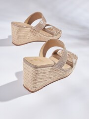 Rose Gold Forever Comfort® Wedge Mules - Image 3 of 5