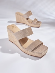 Rose Gold Forever Comfort® Wedge Mules - Image 4 of 5