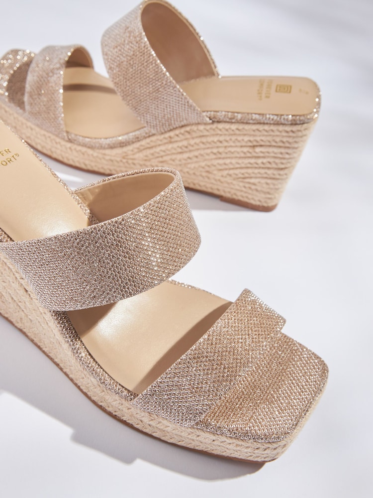 Rose Gold Forever Comfort® Wedge Mules - Image 5 of 5