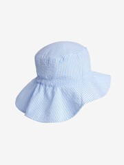 Bande bleue - Chapeau à dos bas brodé à fleurs (3 mois à 10 ans) - Image 2 de 2
