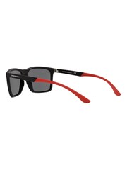 Emporio Armani Sonnenbrille mit rechteckiger Fassung, Schwarz - Bild 9 von 12