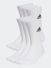 Белый - Набор из 6 пар амортизирующих носков adidas - Image 1 of 4