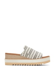 Кремовый/черный - Сандалии на танкетке TOMS Diana - Image 1 of 6