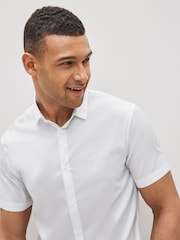 Armani Exchange Stretch Short Sleeve Shirt - Image 3 of 4