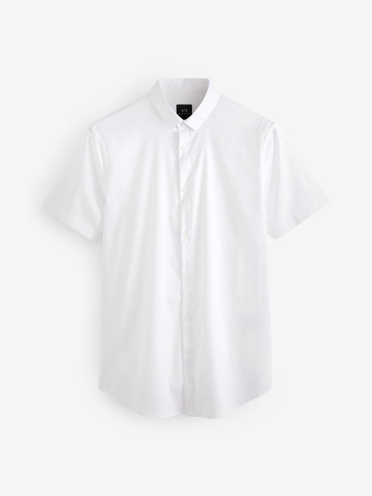 Armani Exchange Stretch Short Sleeve Shirt - Image 4 of 4
