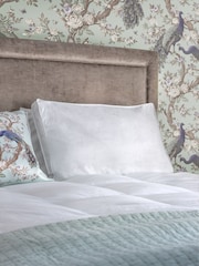 Laura Ashley White 100% Cotton Luxury Pillow Back Sleeper - Image 1 of 4