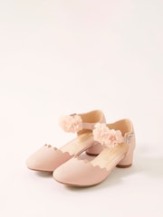 Monsoon Pink Corsage Two Part Heels - Image 2 of 3