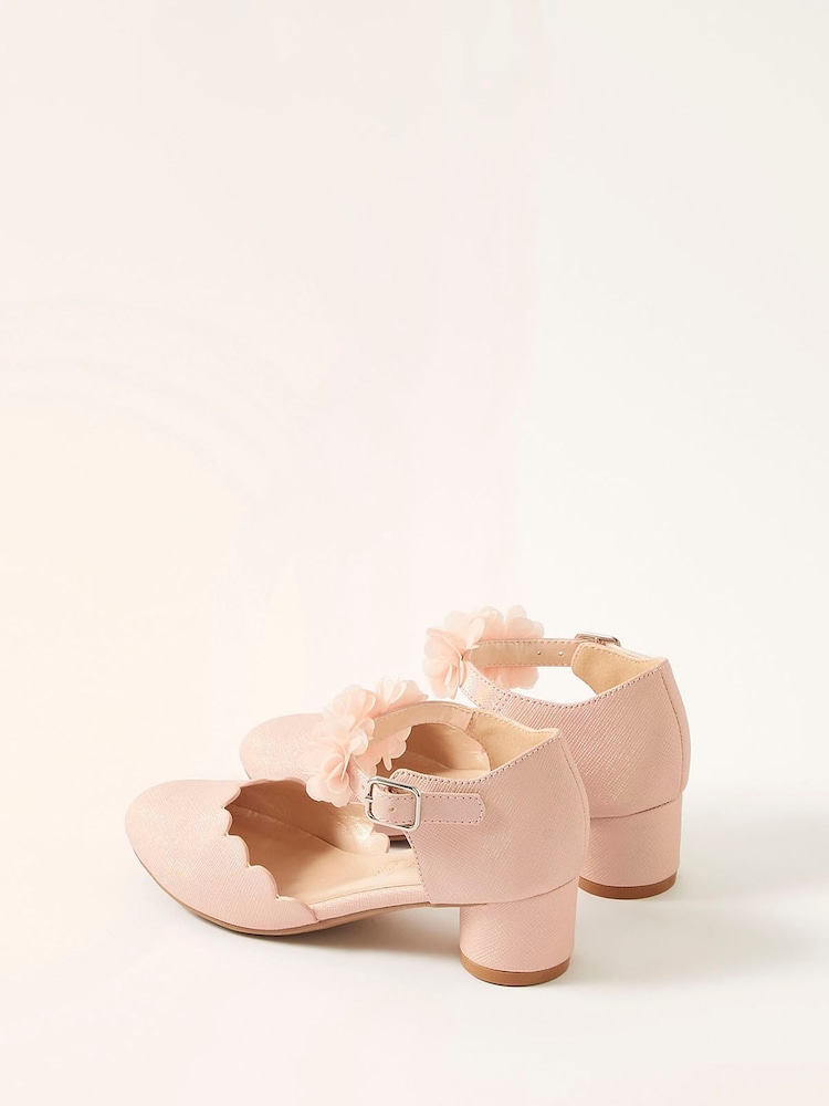Monsoon Pink Corsage Two Part Heels - Image 3 of 3