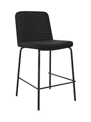 Dorel Home Black Europe Corey Faux Leather Counter Stool - Image 3 of 4