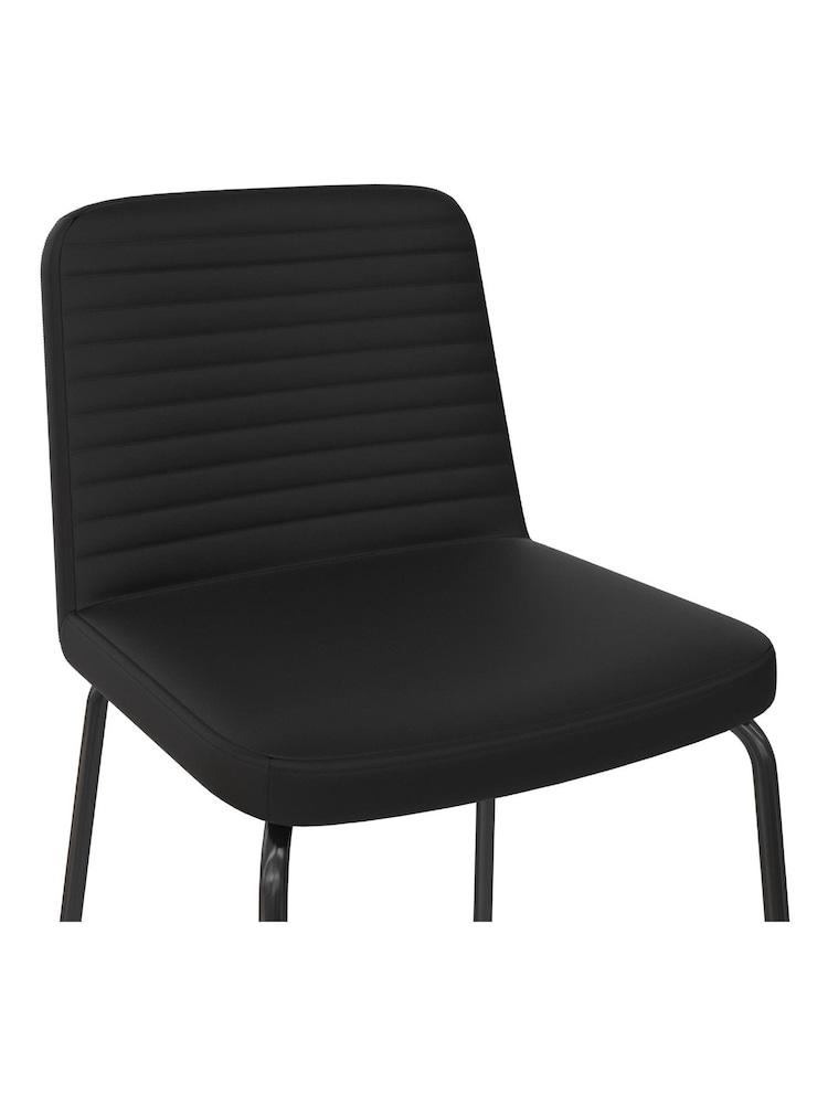 Dorel Home Black Europe Corey Faux Leather Counter Stool - Image 4 of 4