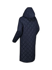 Regatta Natural Orla Kiely Quilted Reversable Midi Jacket - Image 10 of 12