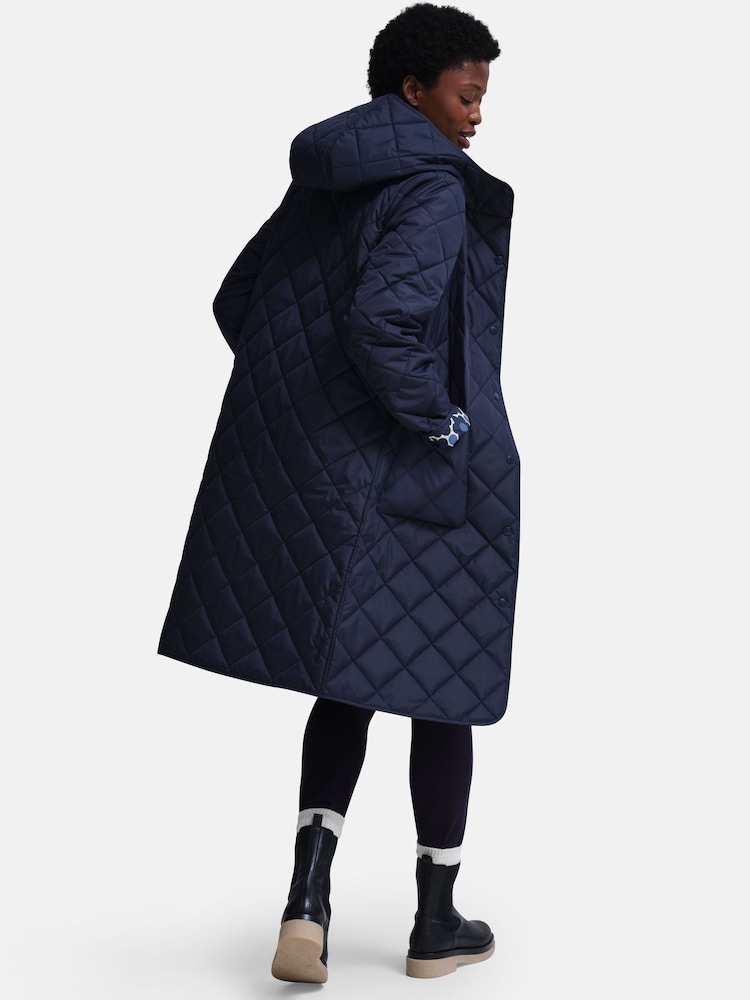 Regatta Natural Orla Kiely Quilted Reversable Midi Jacket - Image 2 of 12