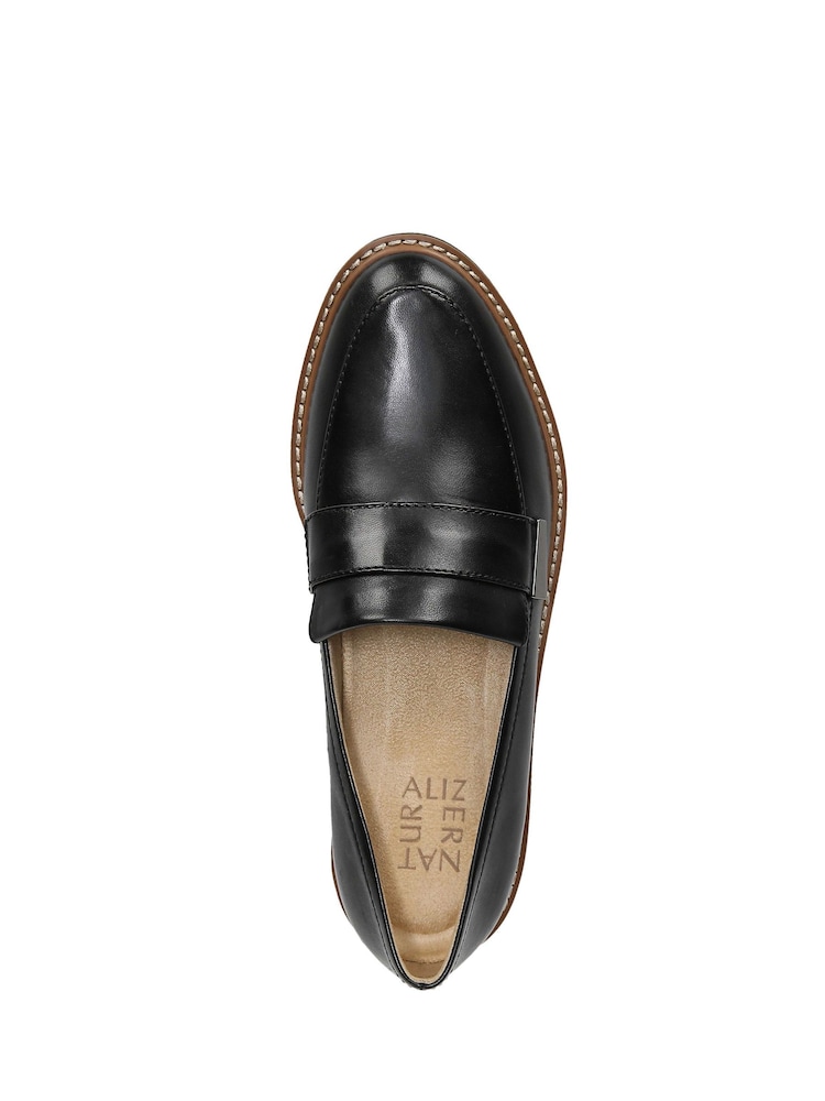 Naturalizer Adiline Wide Fit Slip-On Leather Loafers - Image 6 of 7