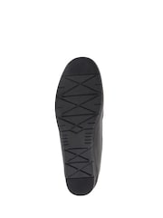 Pavers Wide Fit Leather Penny Black Loafers - Image 5 of 6