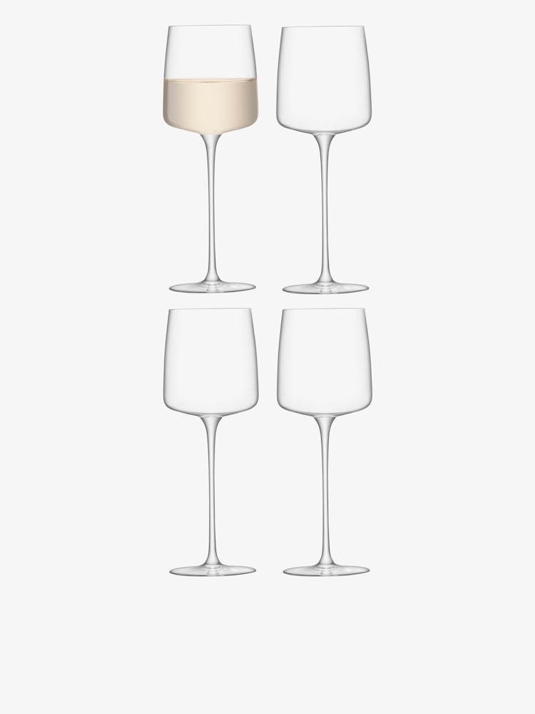 LSA International Set of 4 Clear Metropolitan Wine Glasses - Image 2 of 4 LSA International Set of 4 Clear Metropolitan Wine Glasses - Image 2 of 4