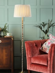 Laura Ashley Brass Corey Floor Lamp Base - Image 1 of 5