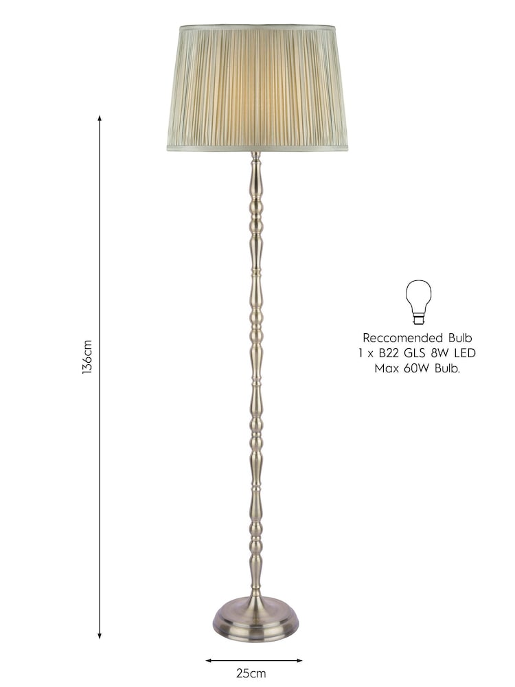 Laura Ashley Brass Corey Floor Lamp Base - Image 5 of 5