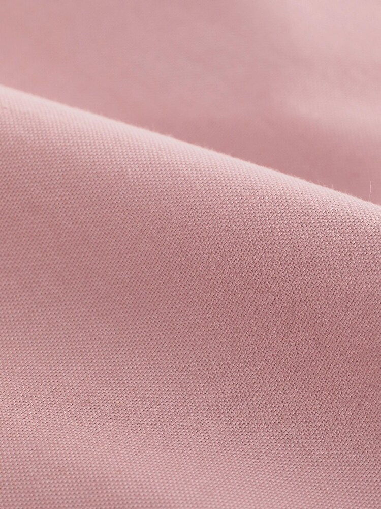 Dusky Pink Slim Short Sleeve Stretch Oxford Shirt - Image 6 of 6