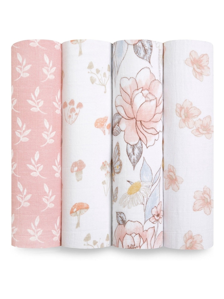 aden + anais earthly Cotton Muslin Blankets 4 Pack - Image 1 of 9