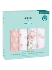 aden + anais earthly Cotton Muslin Blankets 4 Pack - Image 9 of 9