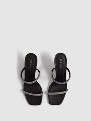 Reiss Cai Strassverzierte Sandalen mit mittelhohem Absatz - Bild 3 von 6