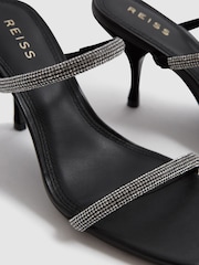 Reiss Cai Strassverzierte Sandalen mit mittelhohem Absatz - Bild 4 von 6