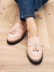 Nude Forever Comfort® Leather Tassel Chunky Loafer Shoes - Image 1 of 6