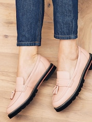 Nude Forever Comfort® Leather Tassel Chunky Loafer Shoes - Image 2 of 6