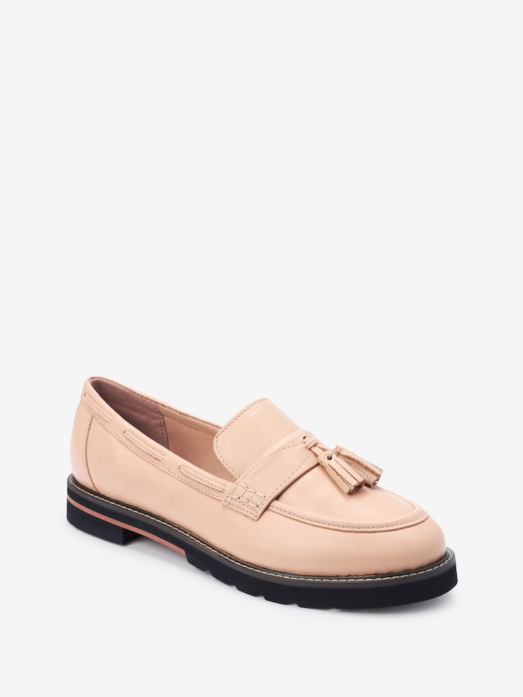 Nude Forever Comfort® Leather Tassel Chunky Loafer Shoes - Image 4 of 6