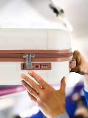 Flight Knight Cream Large Hardcase Lightweight Check-In Suitcase with 4 Wheels - Image 10 of 10