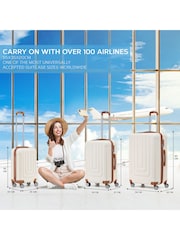 Flight Knight Large Hardcase Lightweight Check-In Suitcase With 4 Wheels - Image 3 of 7
