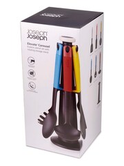 Joseph Joseph 6 Piece Black Elevate Carousel Utensil Set with Rotating Storage Stand - Image 4 of 4
