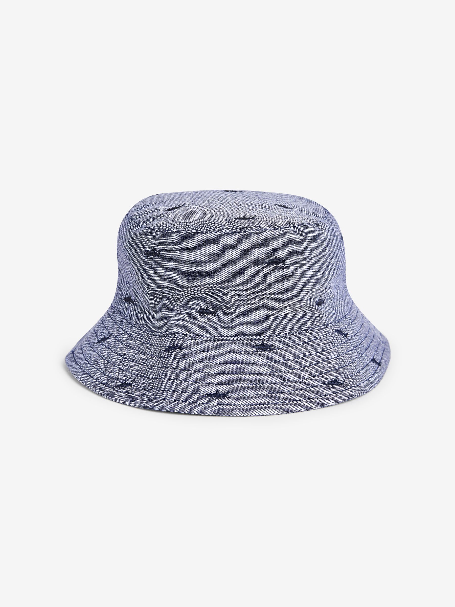 Buy Chambray Shark Bucket Hat 3mths 10yrs from Next Luxembourg