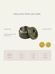 Citron Dusty Blue Insulated 250ml Food Jar - Image 4 of 6