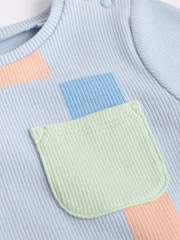 Petrolblau/Abstrakt - Baby T-Shirts und Leggings Set 6er Packung - Bild 8 von 11