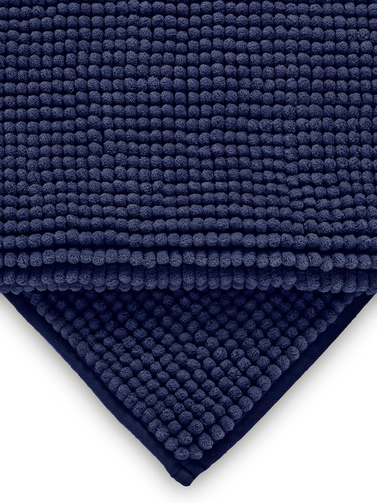 Navy Blue Bobble Bath Mat - Image 2 of 5