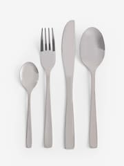 Silver 32pc Moderna Stainless Steel Cutlery Set - Image 2 of 2