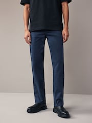 Blue Navy Straight Fit Coloured Stretch Jeans - Image 1 of 10